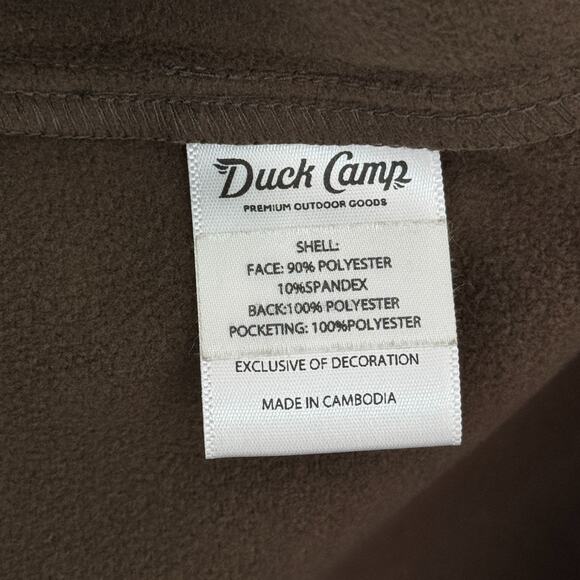 Duck Camp Vest Men Medium Ms Contact Softshell Woodland Camo Outdoor Hunting NEW - Picture 7 of 10